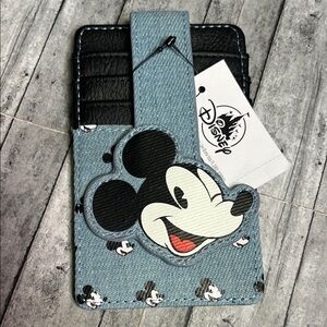 Disney Blue and Black Mickey Mouse Card Holder